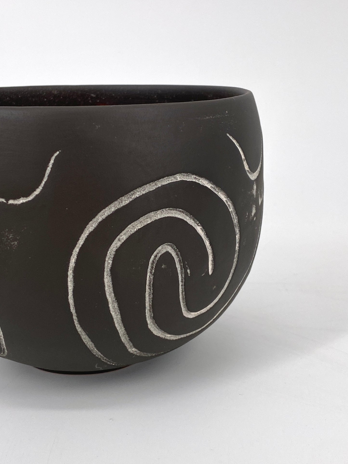 Keramik Schale mit Ritzmuster, Replika des Museums Worms