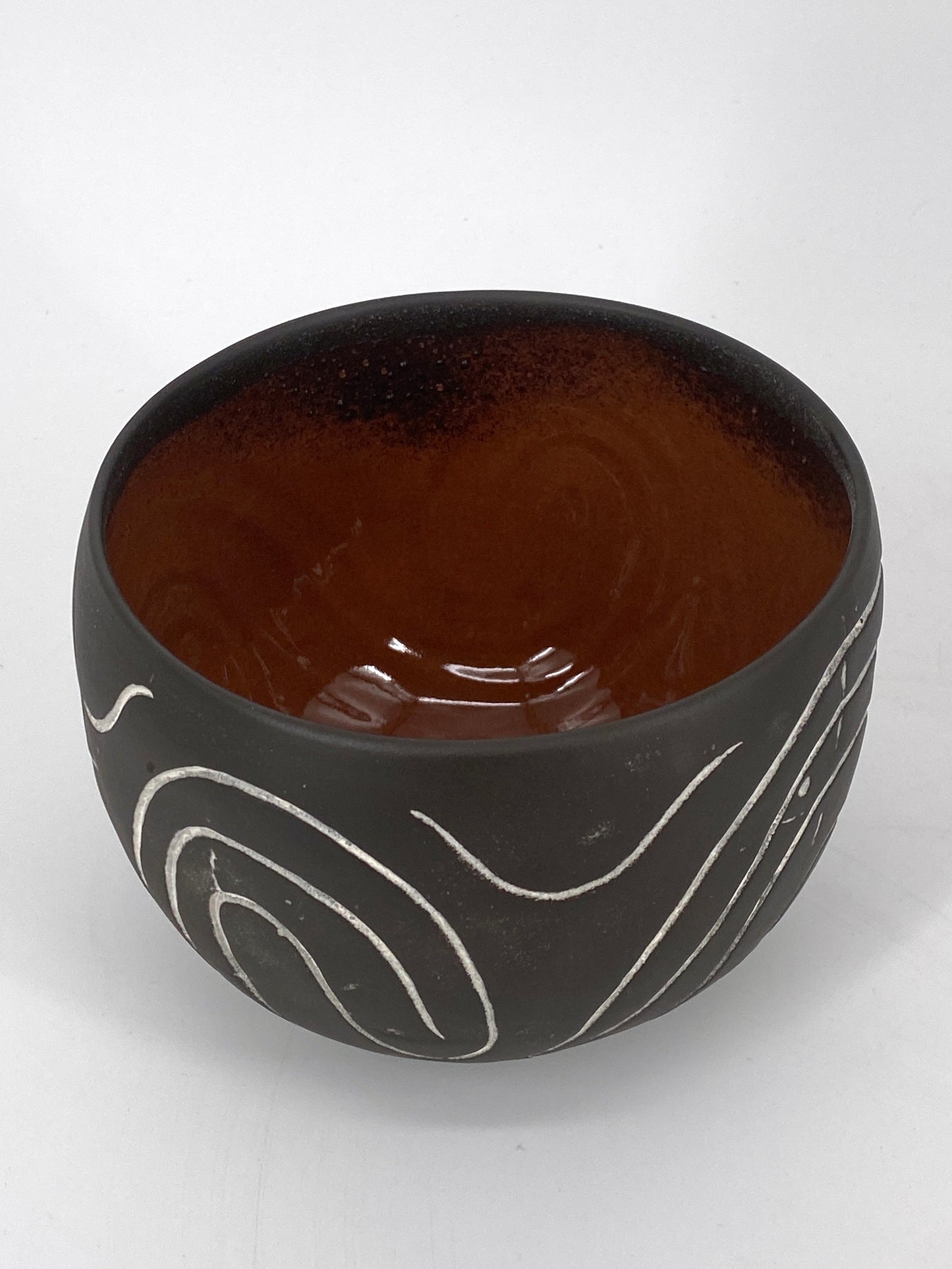 Keramik Schale mit Ritzmuster, Replika des Museums Worms