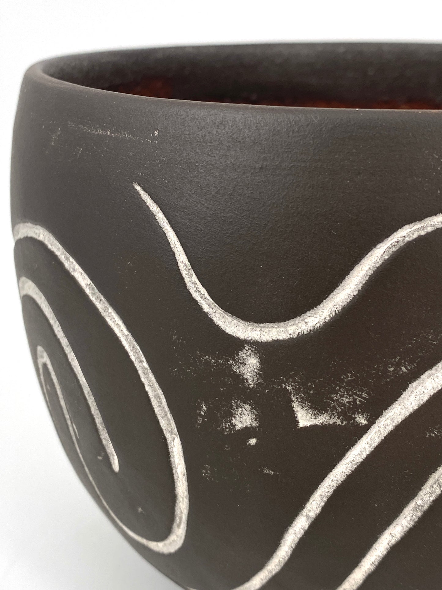 Keramik Schale mit Ritzmuster, Replika des Museums Worms
