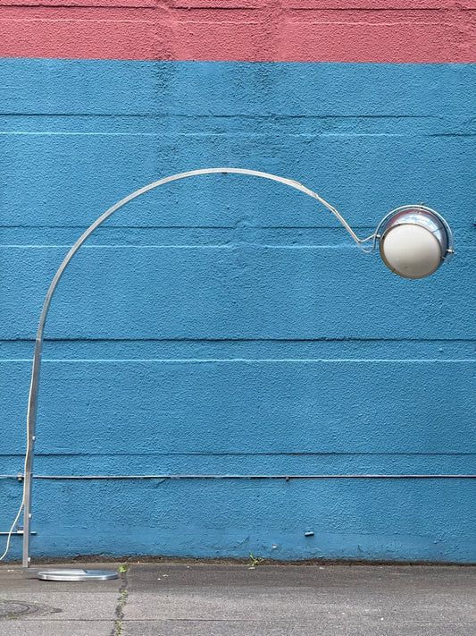 Einzigartige Eyeball-Bogenlampe, Space Age Design aus Italien, 1970er