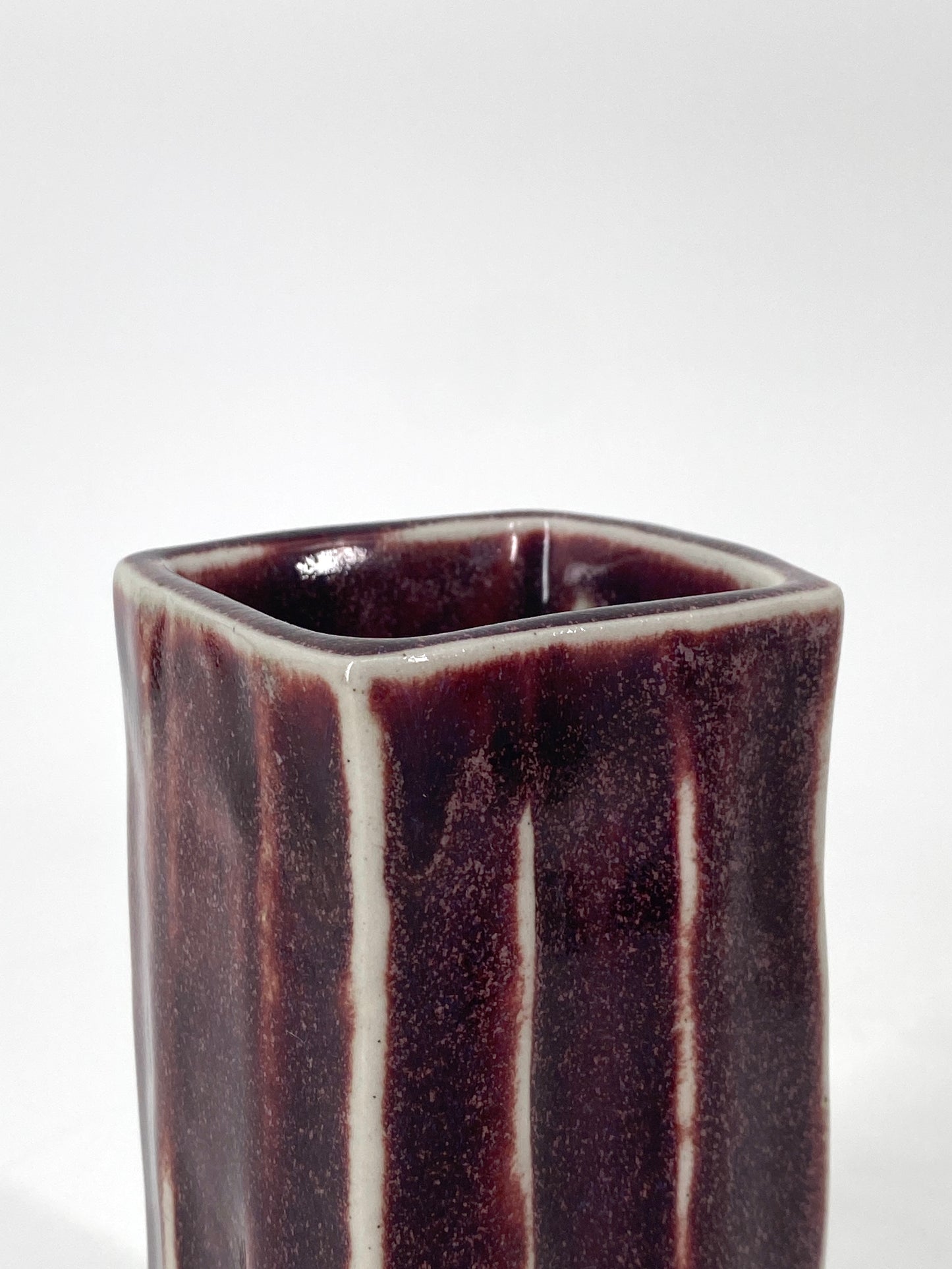 kleine Vase aus Steinzeug von L. Hjorth, Dänemark, 1950er