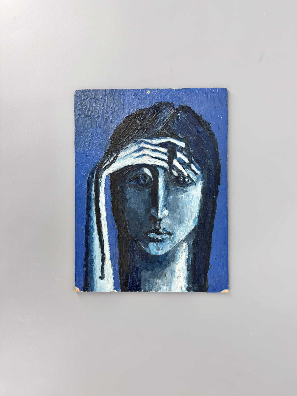 Die Denkerin. Ölgemälde, Helga Schmitt 1964