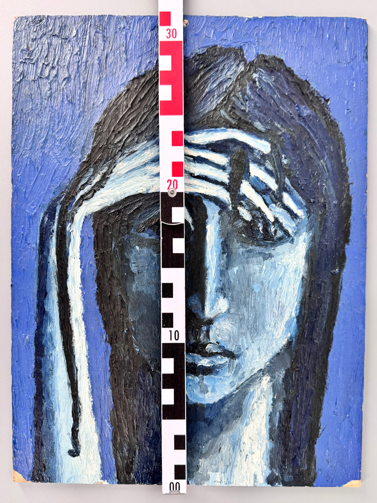 Die Denkerin. Ölgemälde, Helga Schmitt 1964