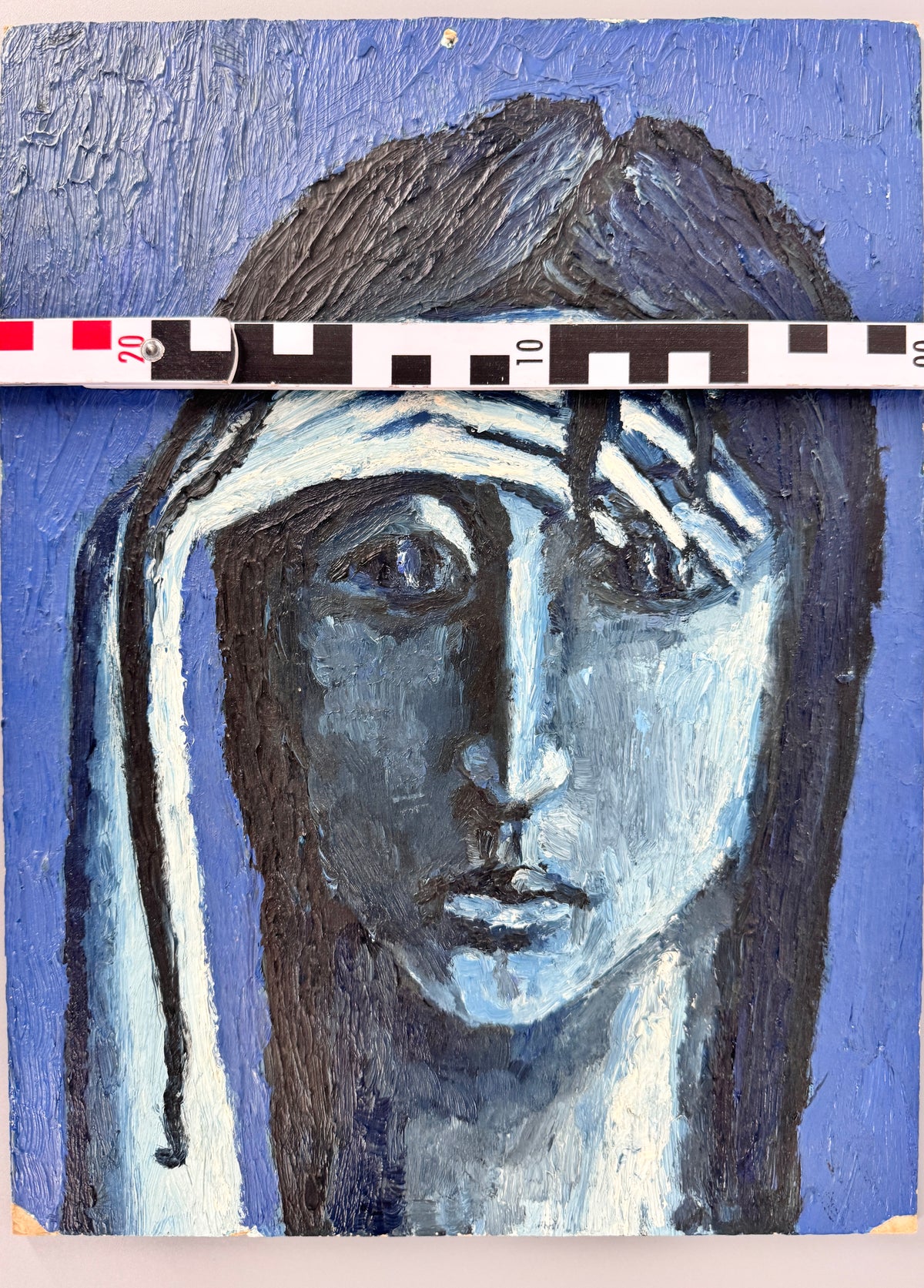 Die Denkerin. Ölgemälde, Helga Schmitt 1964