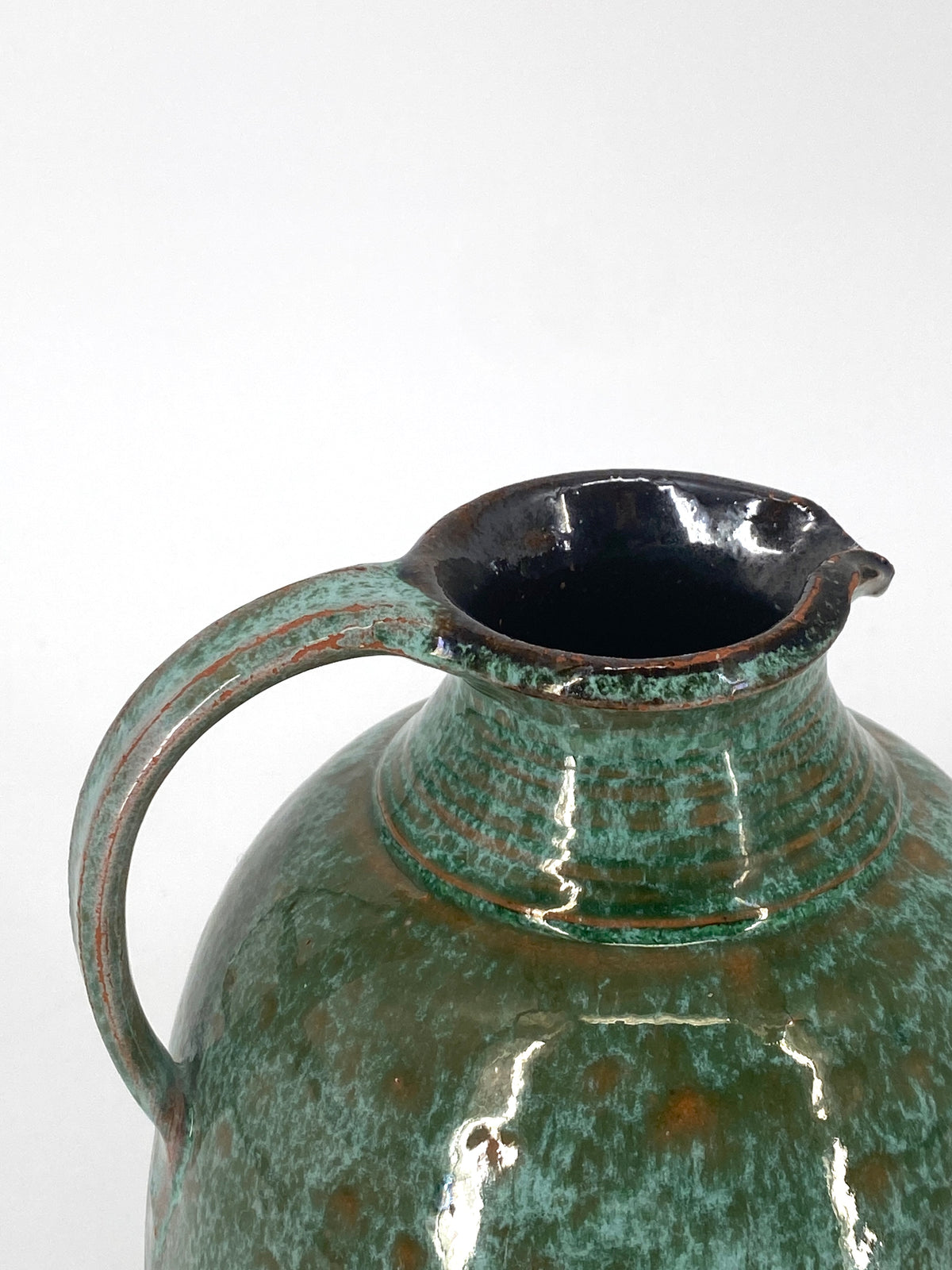 Türkisgrüner Krug / Vase, 1950er