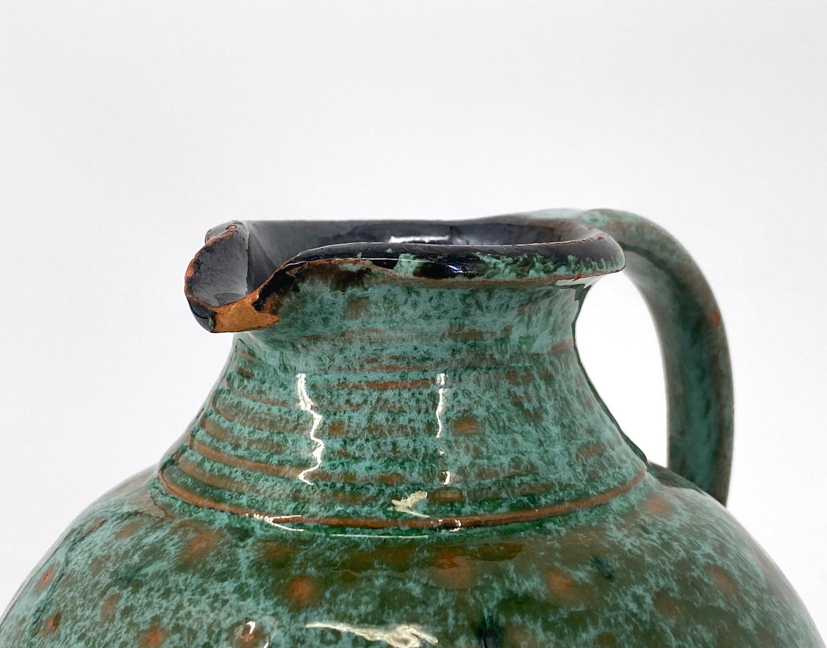Türkisgrüner Krug / Vase, 1950er
