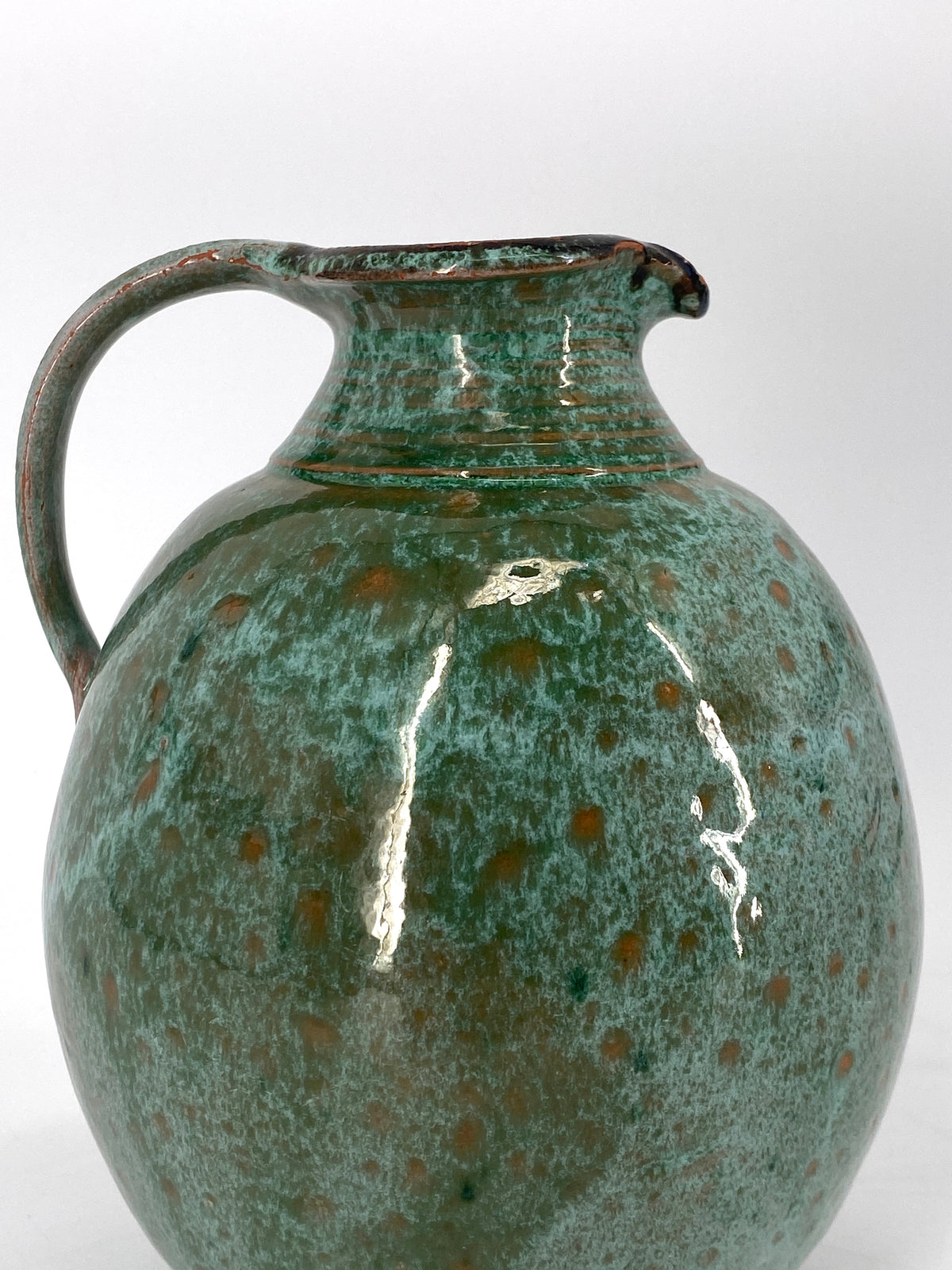 Türkisgrüner Krug / Vase, 1950er
