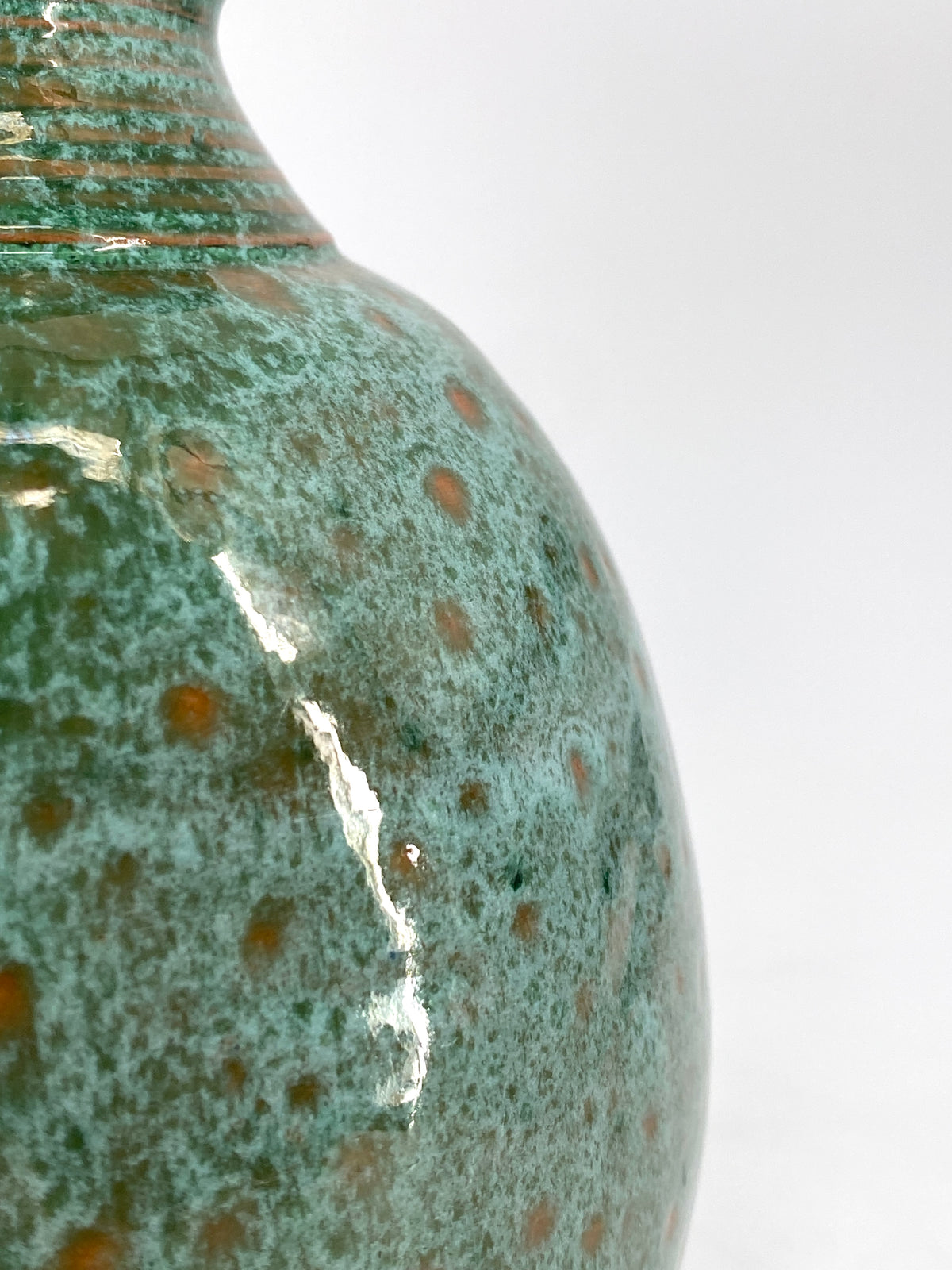 Türkisgrüner Krug / Vase, 1950er