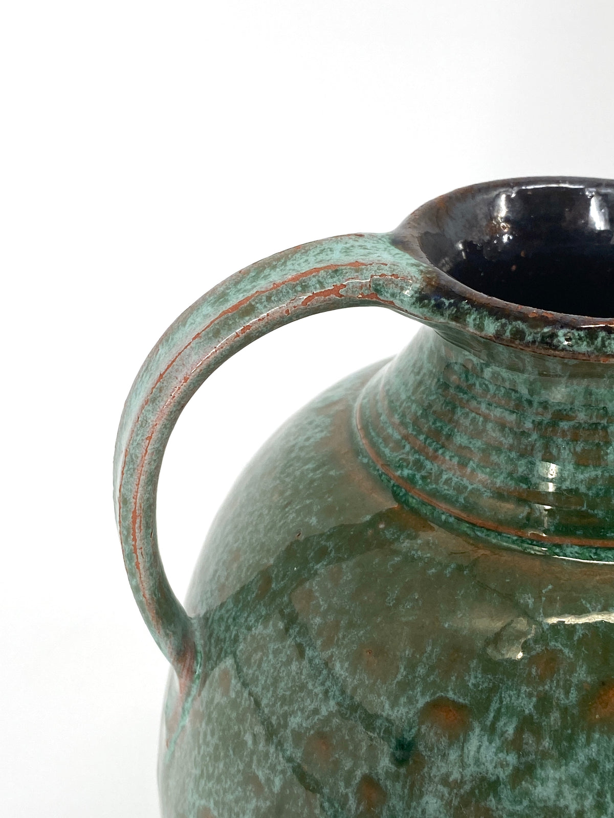 Türkisgrüner Krug / Vase, 1950er