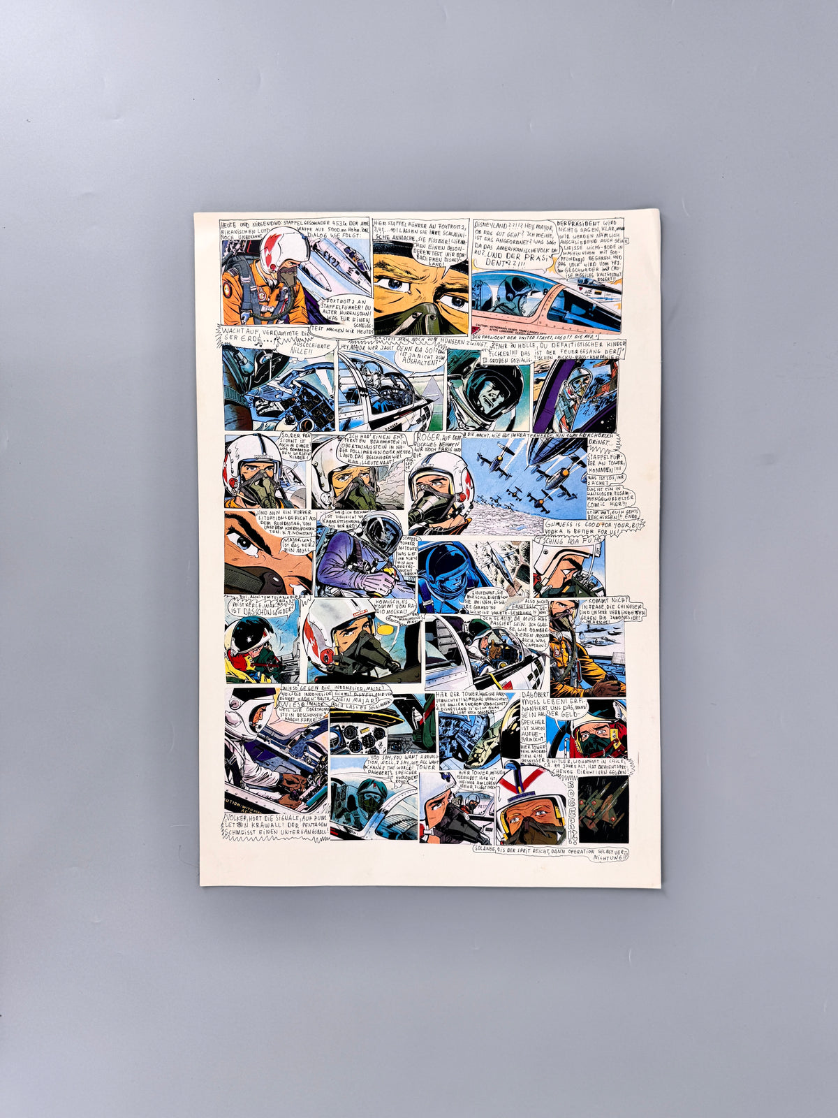 Comic-Collage, US Air Force im Einsatz!