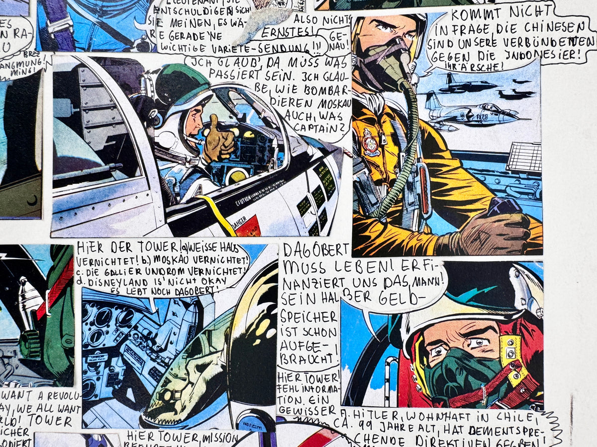 Comic-Collage, US Air Force im Einsatz!