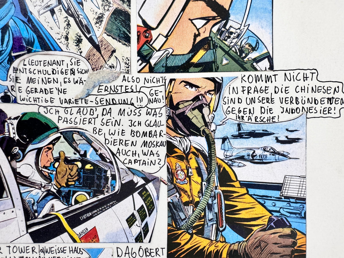 Comic-Collage, US Air Force im Einsatz!