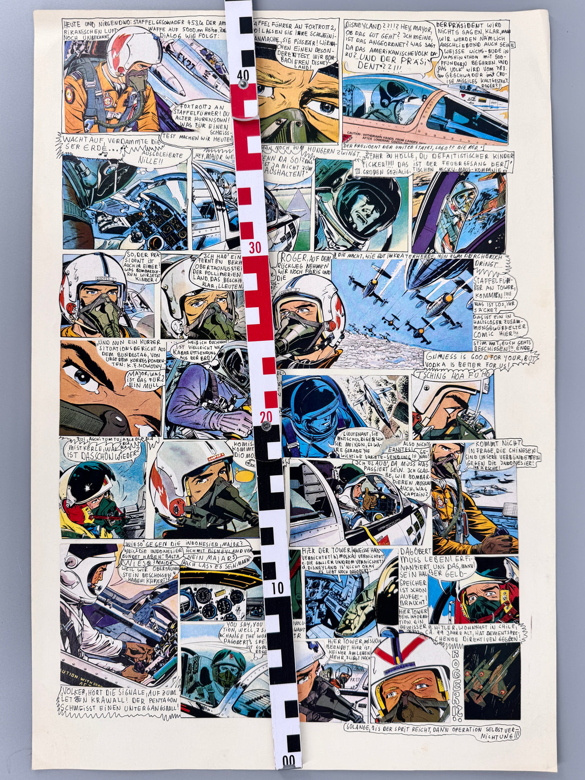Comic-Collage, US Air Force im Einsatz!