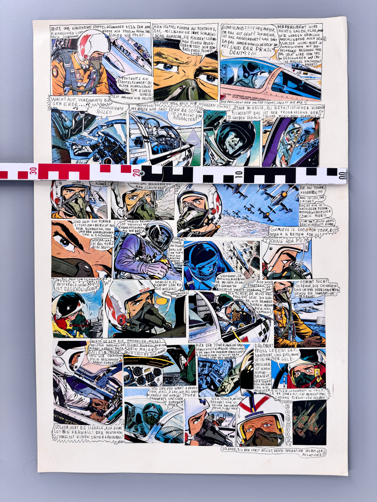 Comic-Collage, US Air Force im Einsatz!