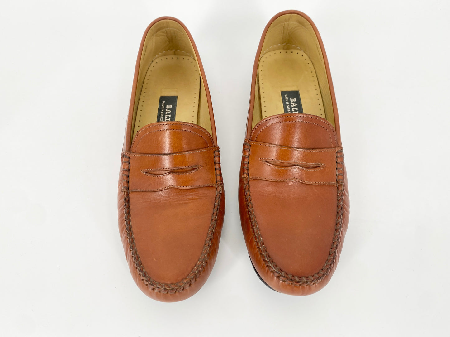 2 x Bally Damenschuhe Switzerland, Leder Loafer/Slipper