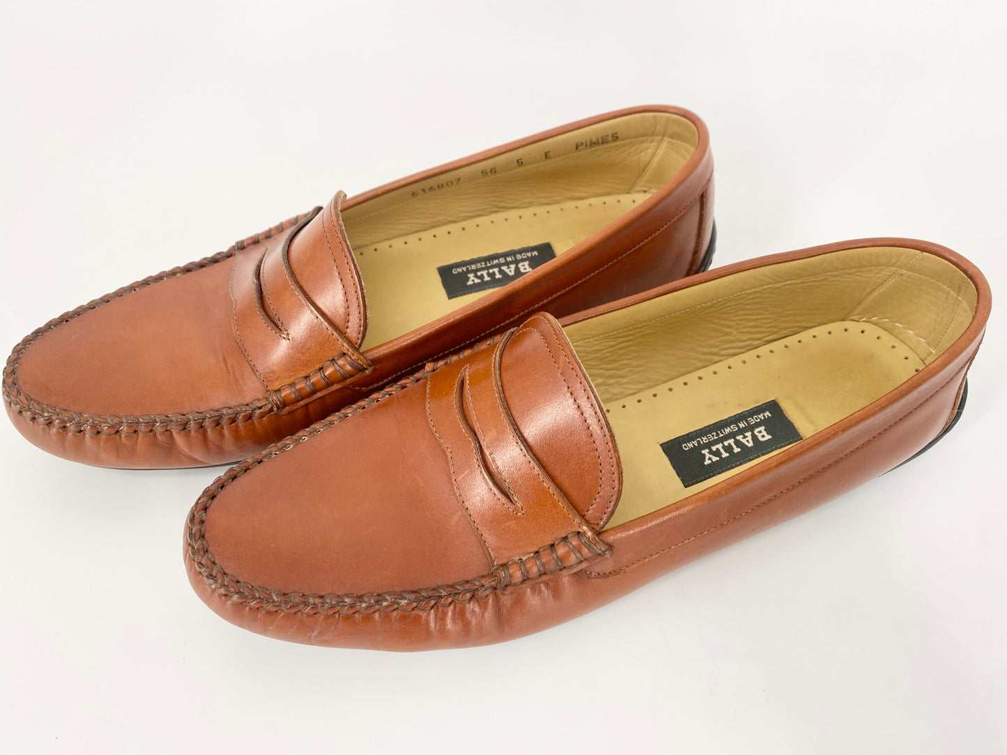 2 x Bally Damenschuhe Switzerland, Leder Loafer/Slipper