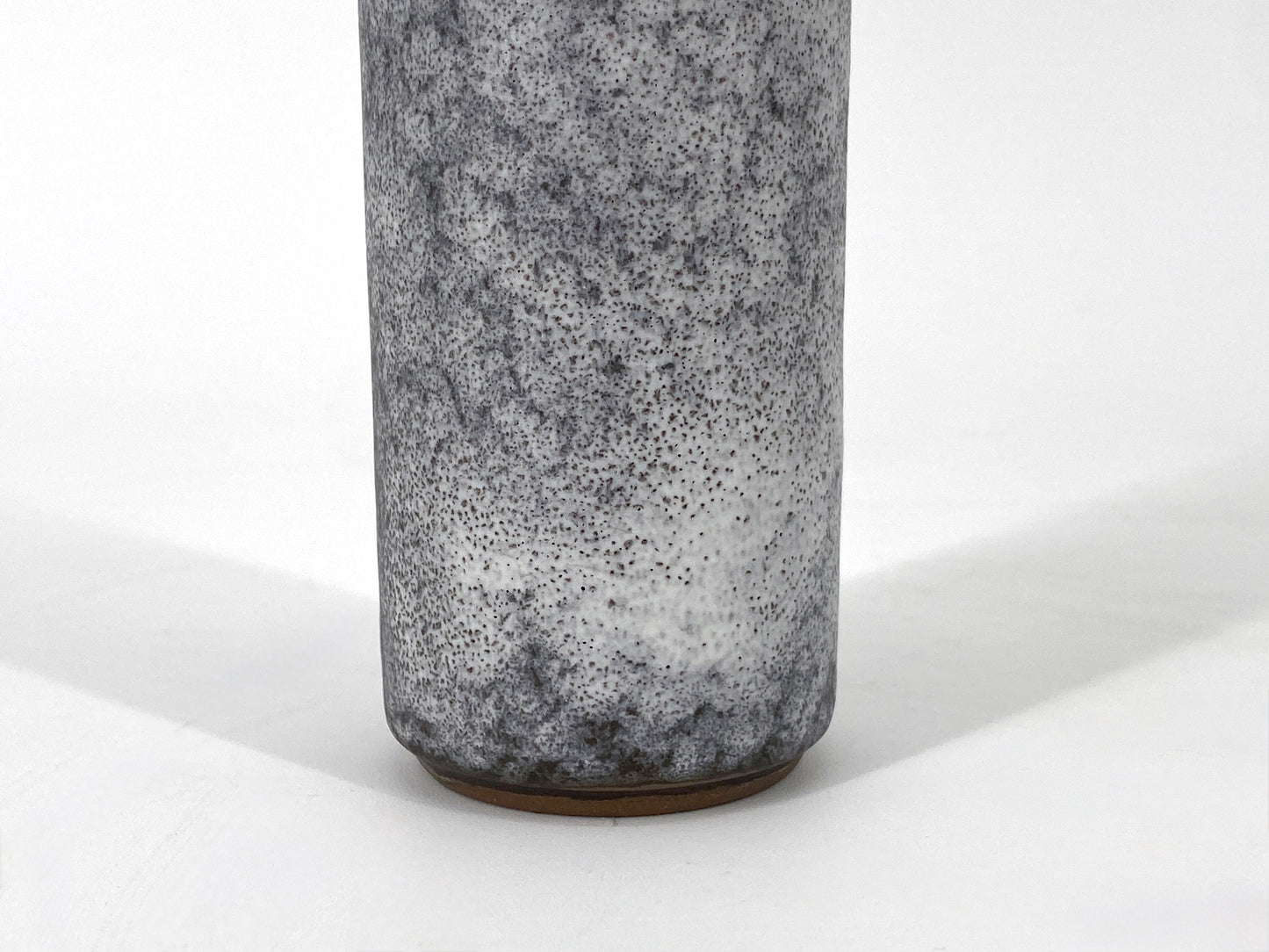 kleine zylindrische Studiokeramik Vase von Peter Delius, Hamelner Töpferei, 60er