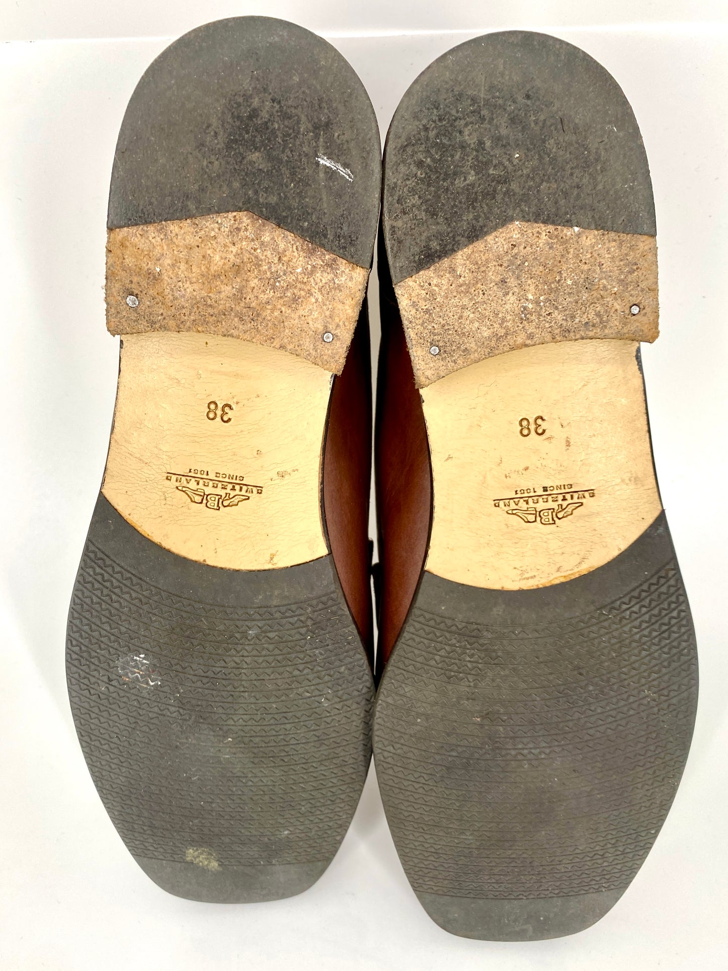 2 x Bally Damenschuhe Switzerland, Leder Loafer/Slipper