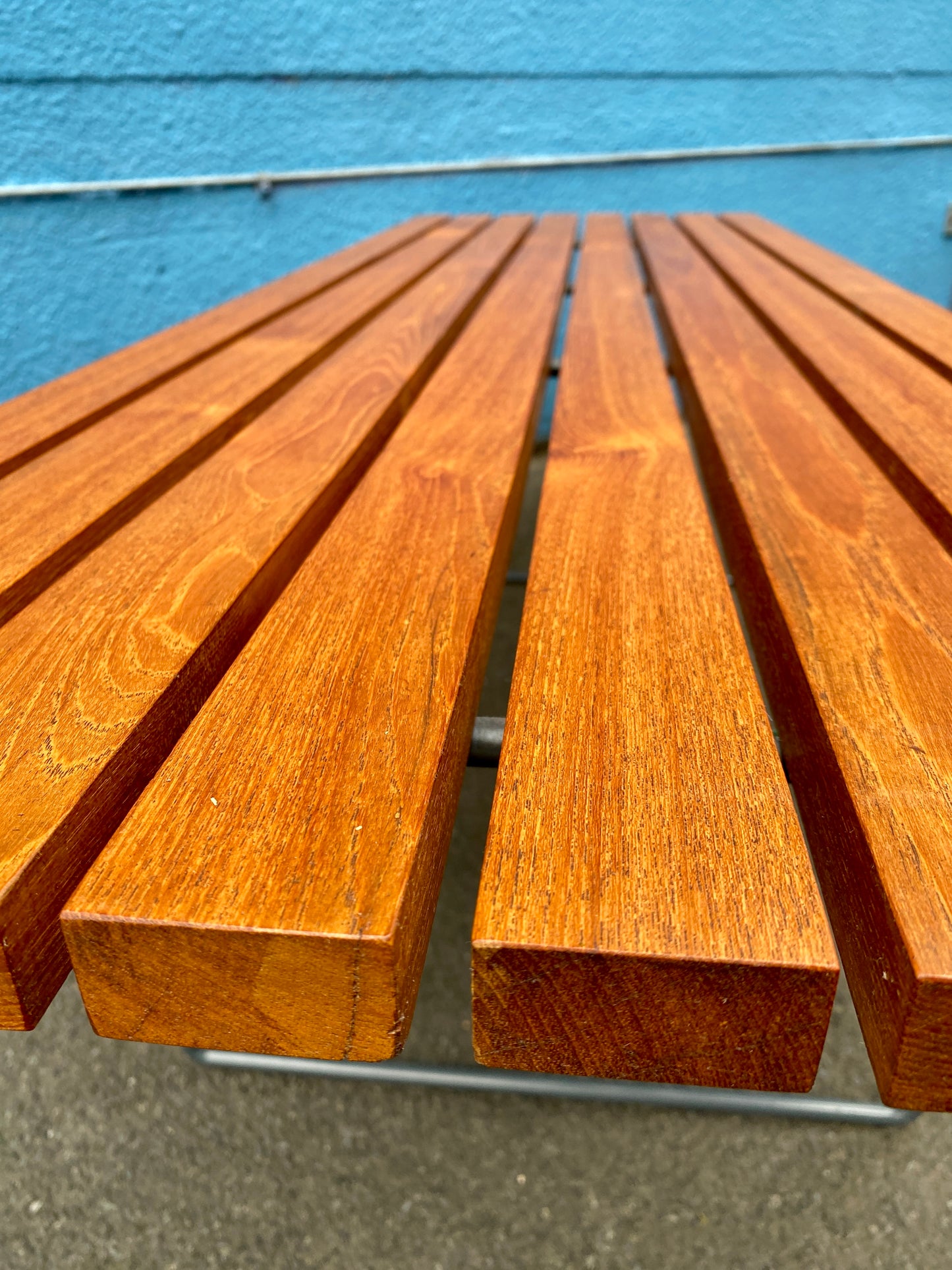 Sitzbank Mo.400 in Teak von Harry Bertoia für Knoll International, USA 1950er
