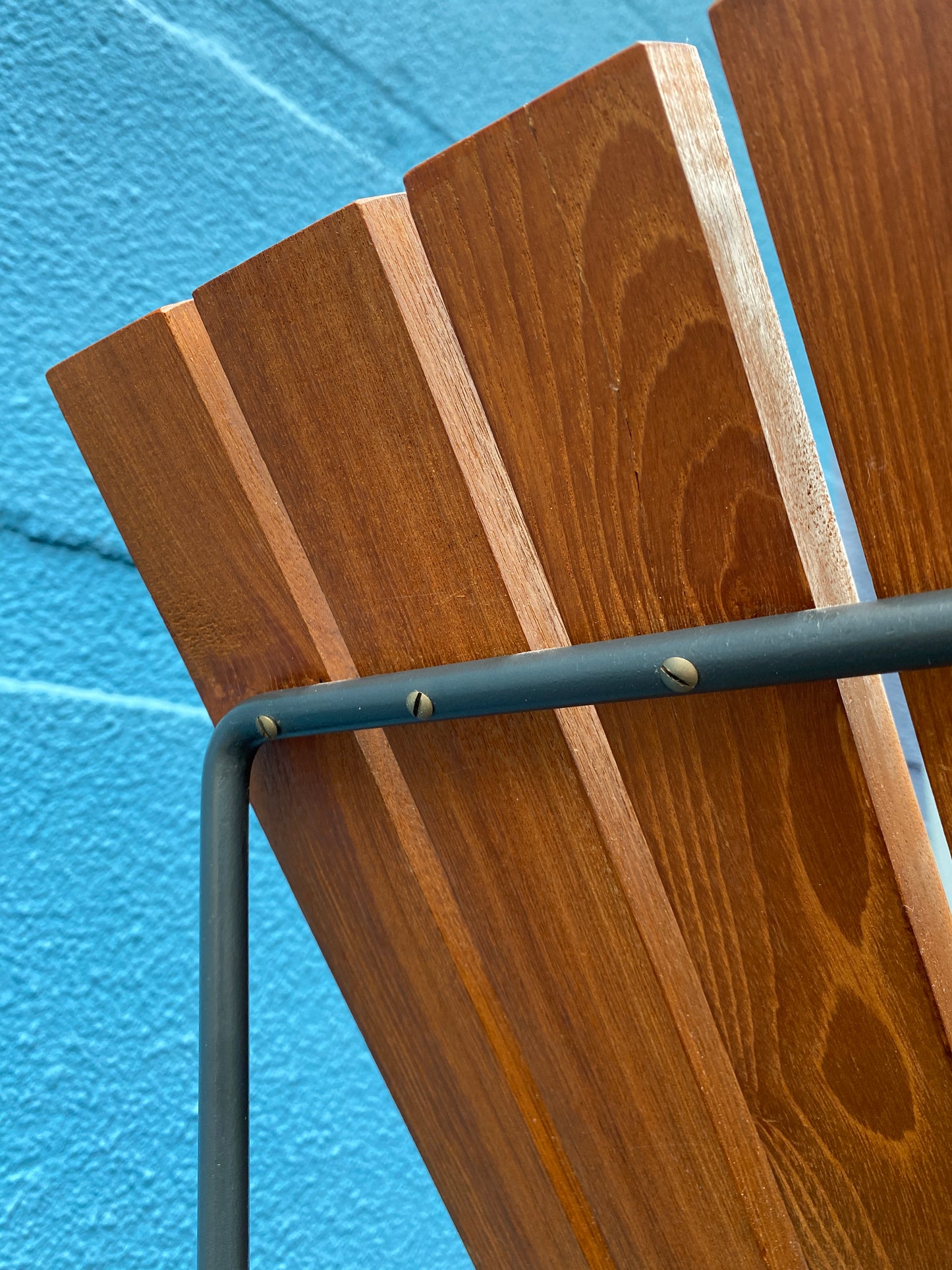Sitzbank Mo.400 in Teak von Harry Bertoia für Knoll International, USA 1950er