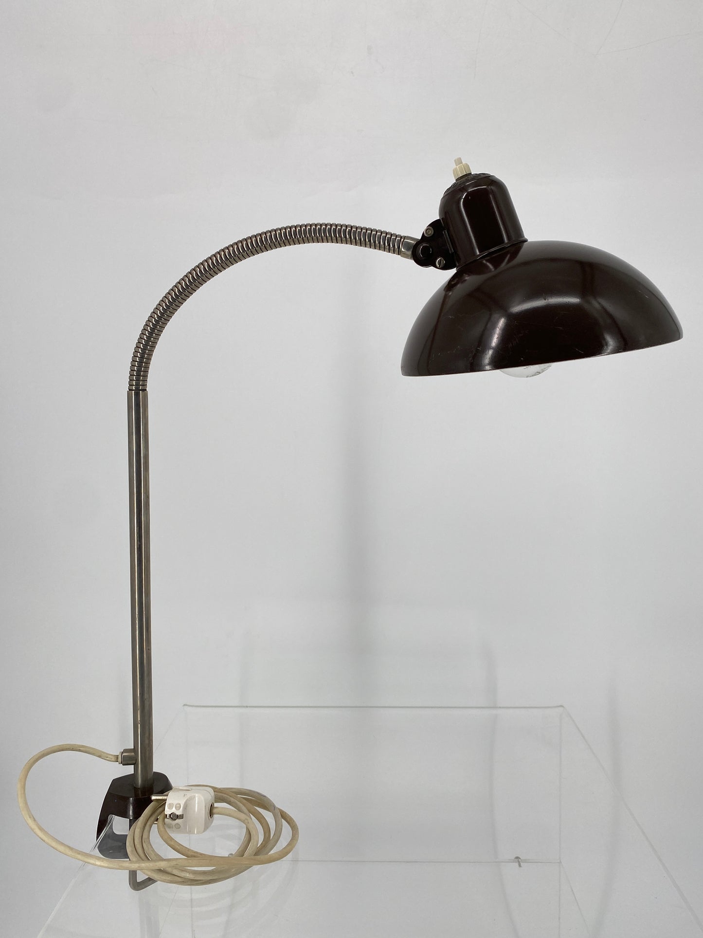 Schreibtsich-Klemmlampe von Kaiser Idell im Bauhaus-Design, Deutschland