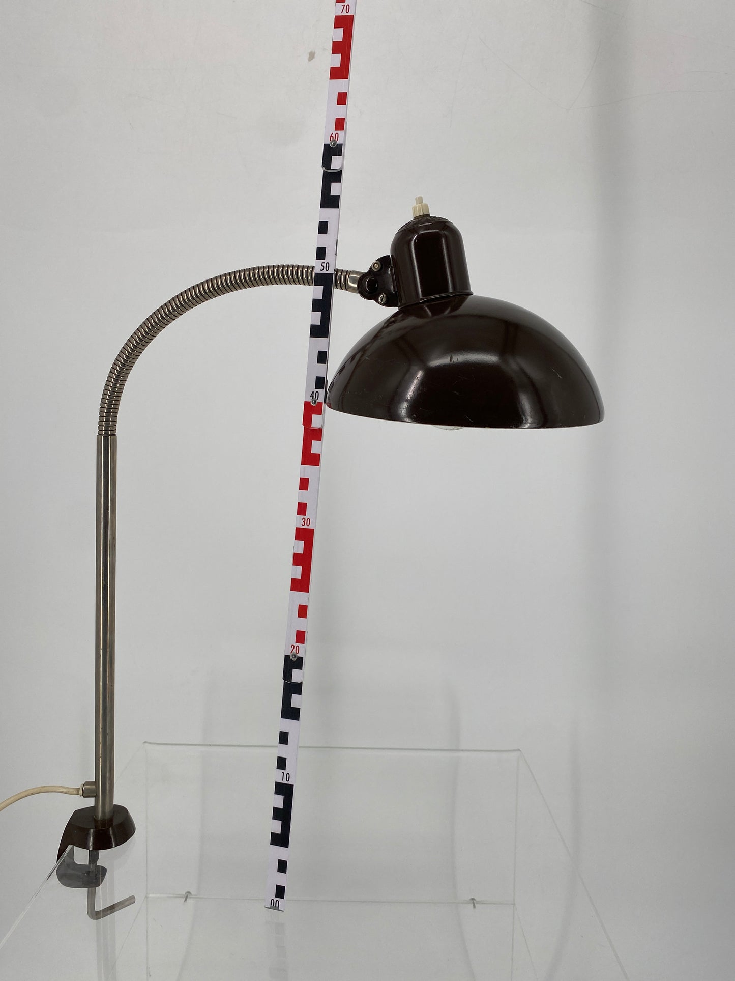 Schreibtsich-Klemmlampe von Kaiser Idell im Bauhaus-Design, Deutschland