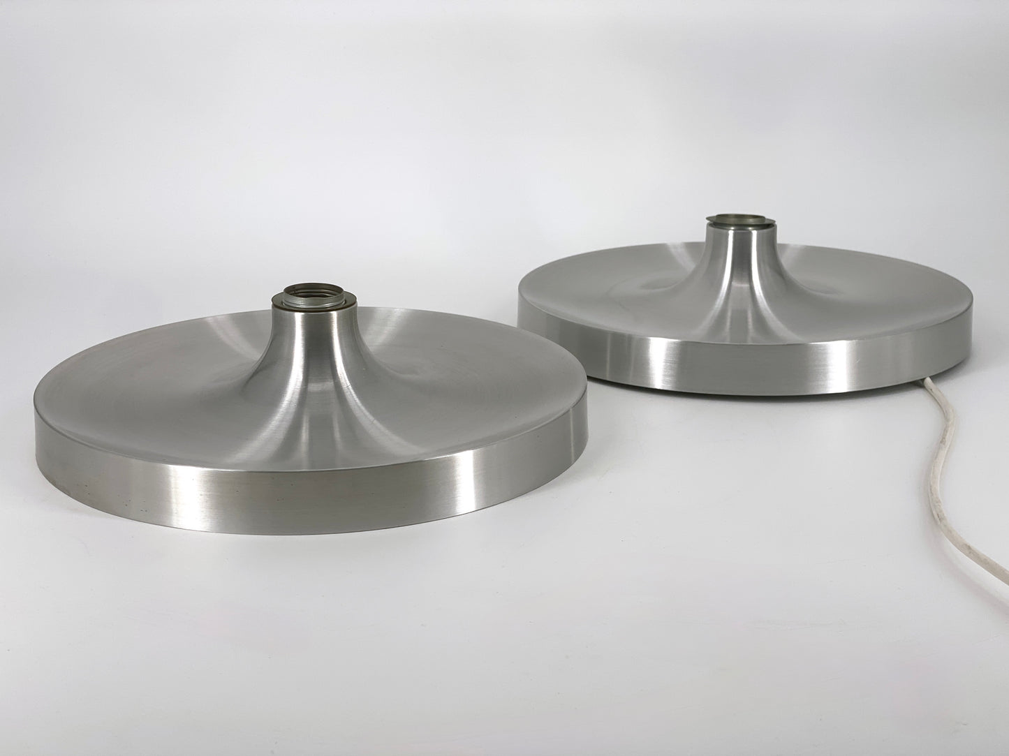 Space Age Diskus Wandlampe in Silber von Honsel, 60er