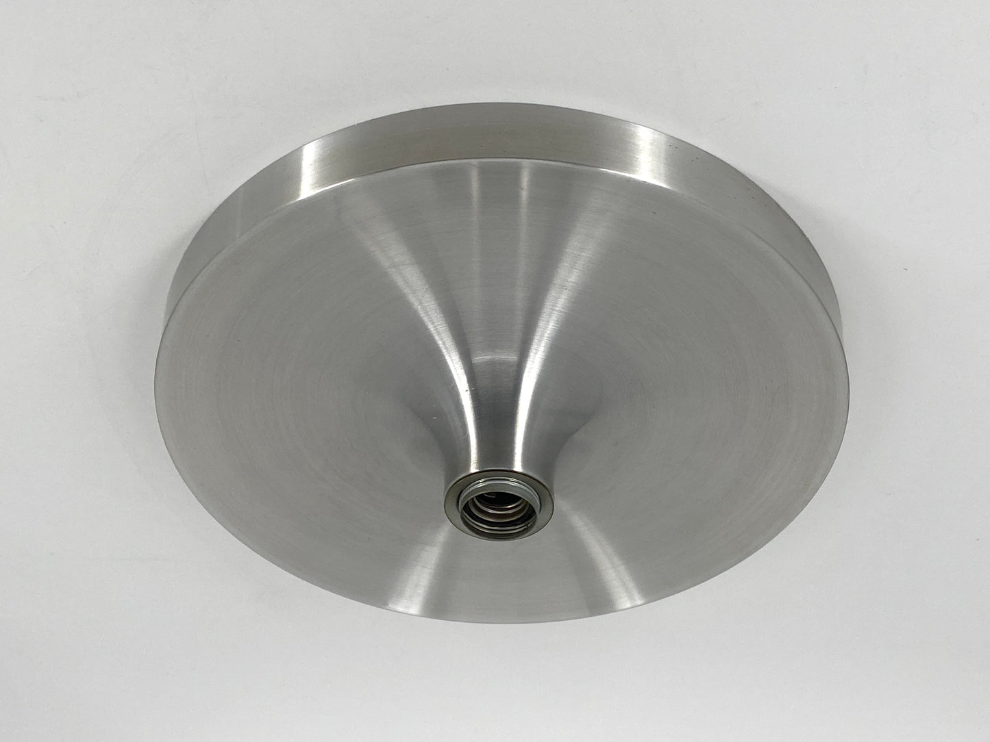 Space Age Diskus Wandlampe in Silber von Honsel, 60er
