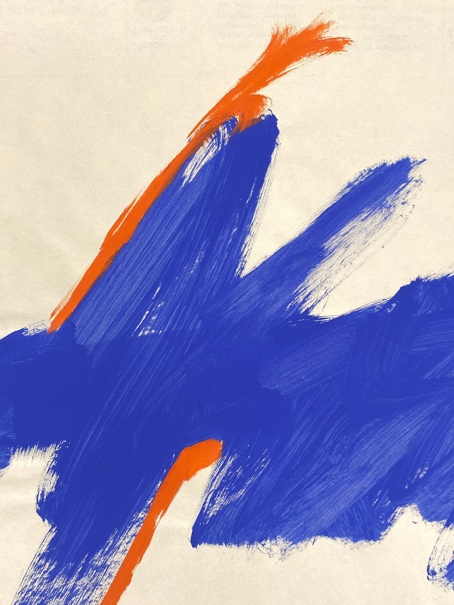 Dekoratives Gouachegemälde von Ernst Jörg Kruttschnitt, Bonn 1987, Unikat, signiert