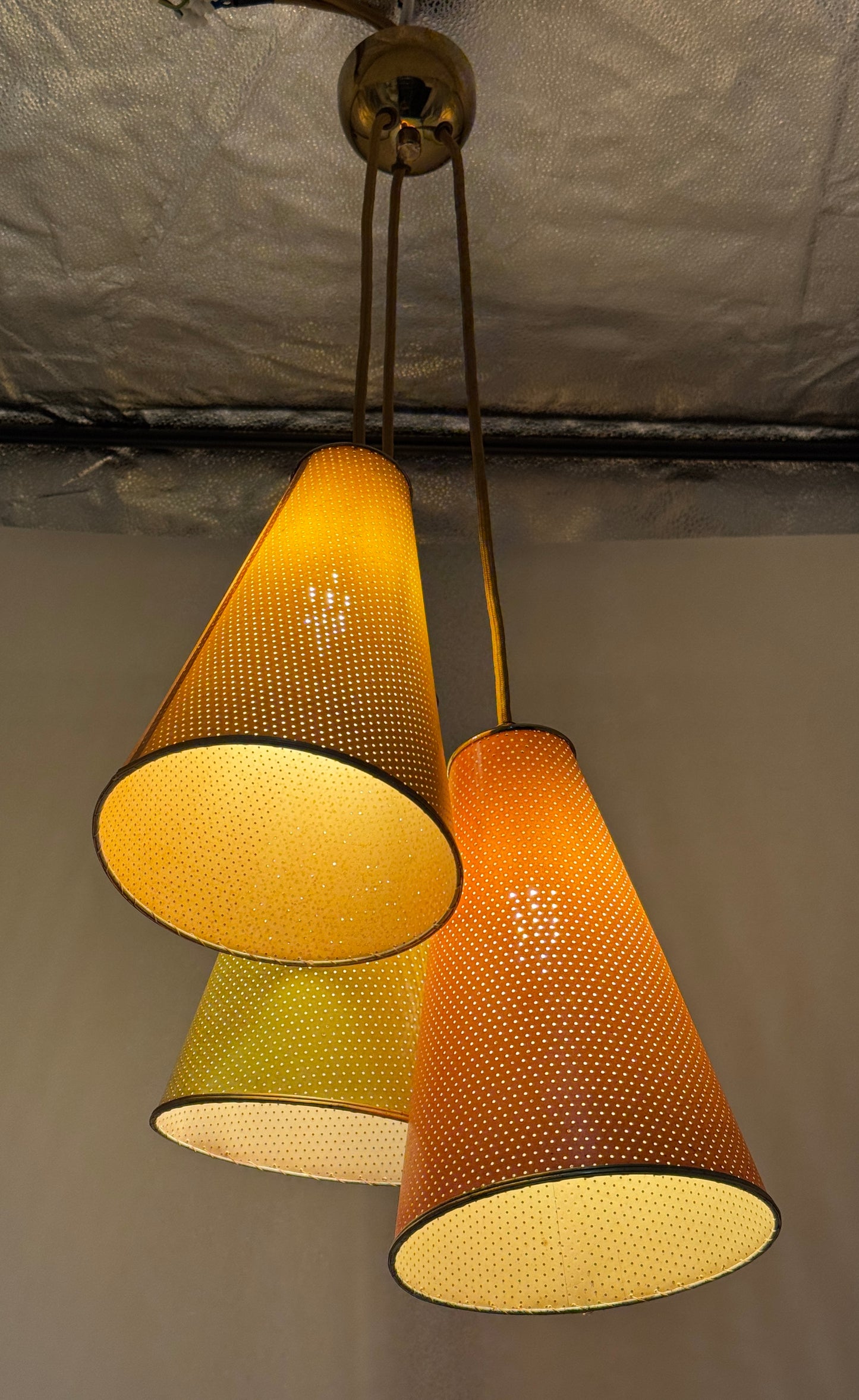 Hängelampe, dänisches Design, 60er Jahre