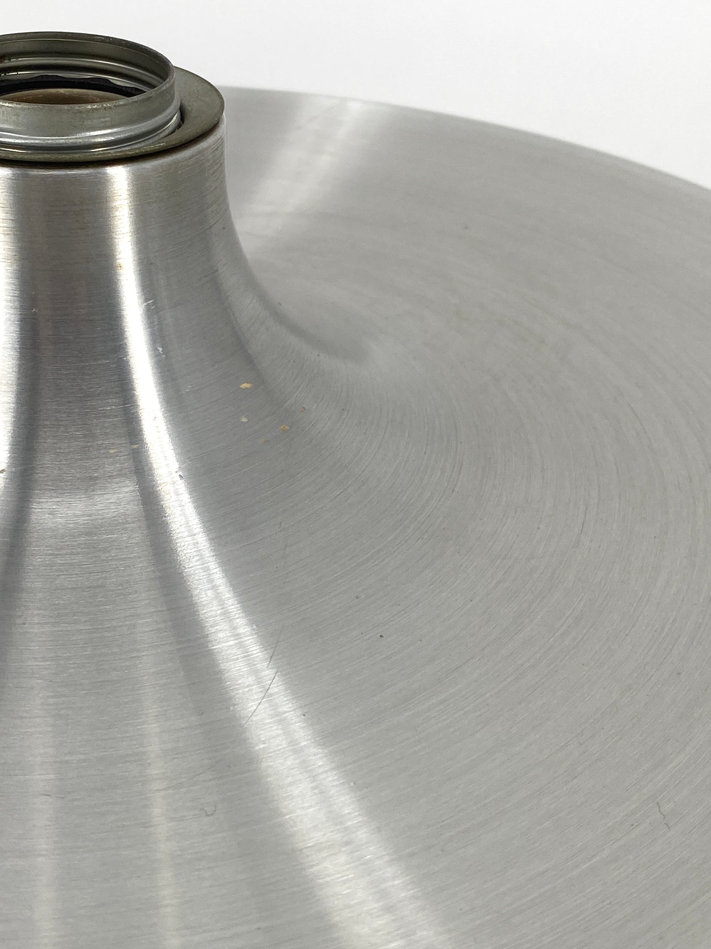 Space Age Diskus Wandlampe in Silber von Honsel, 60er
