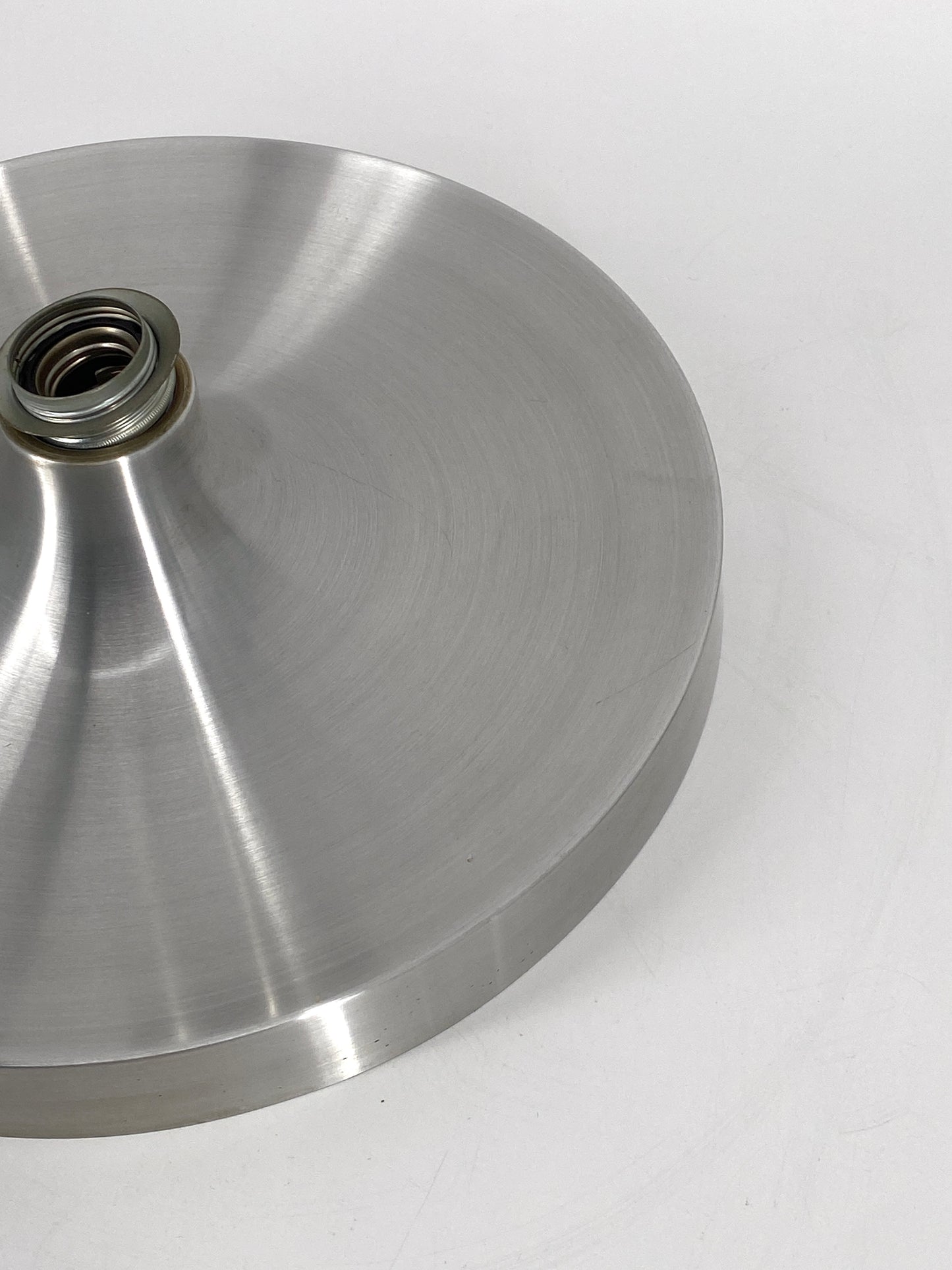 Space Age Diskus Wandlampe in Silber von Honsel, 60er