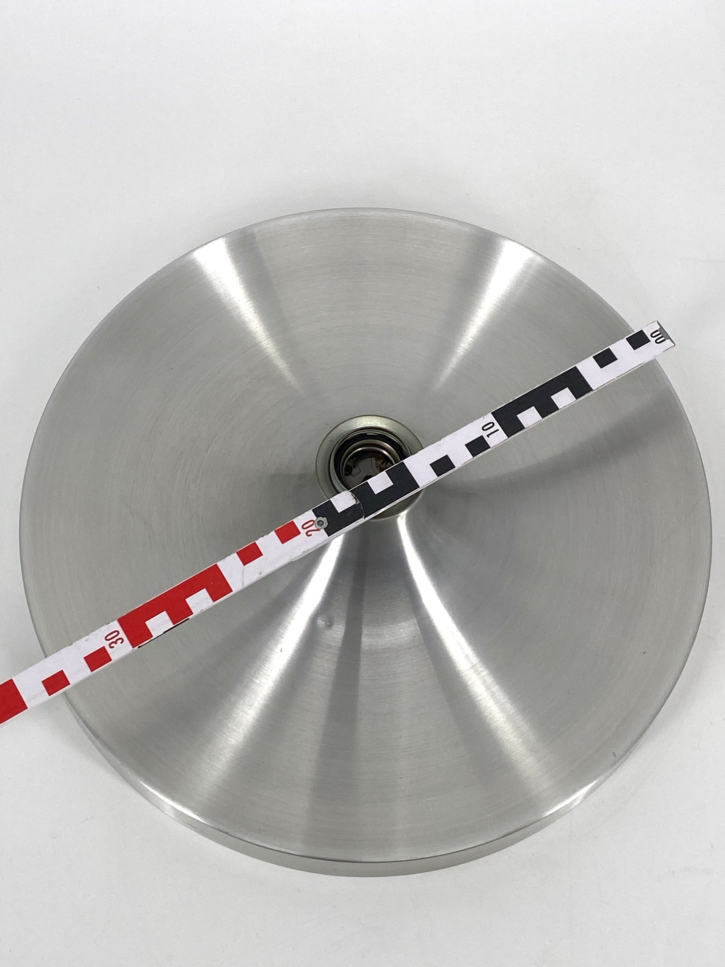 Space Age Diskus Wandlampe in Silber von Honsel, 60er