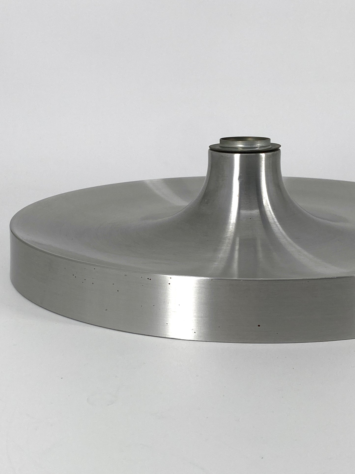 Space Age Diskus Wandlampe in Silber von Honsel, 60er
