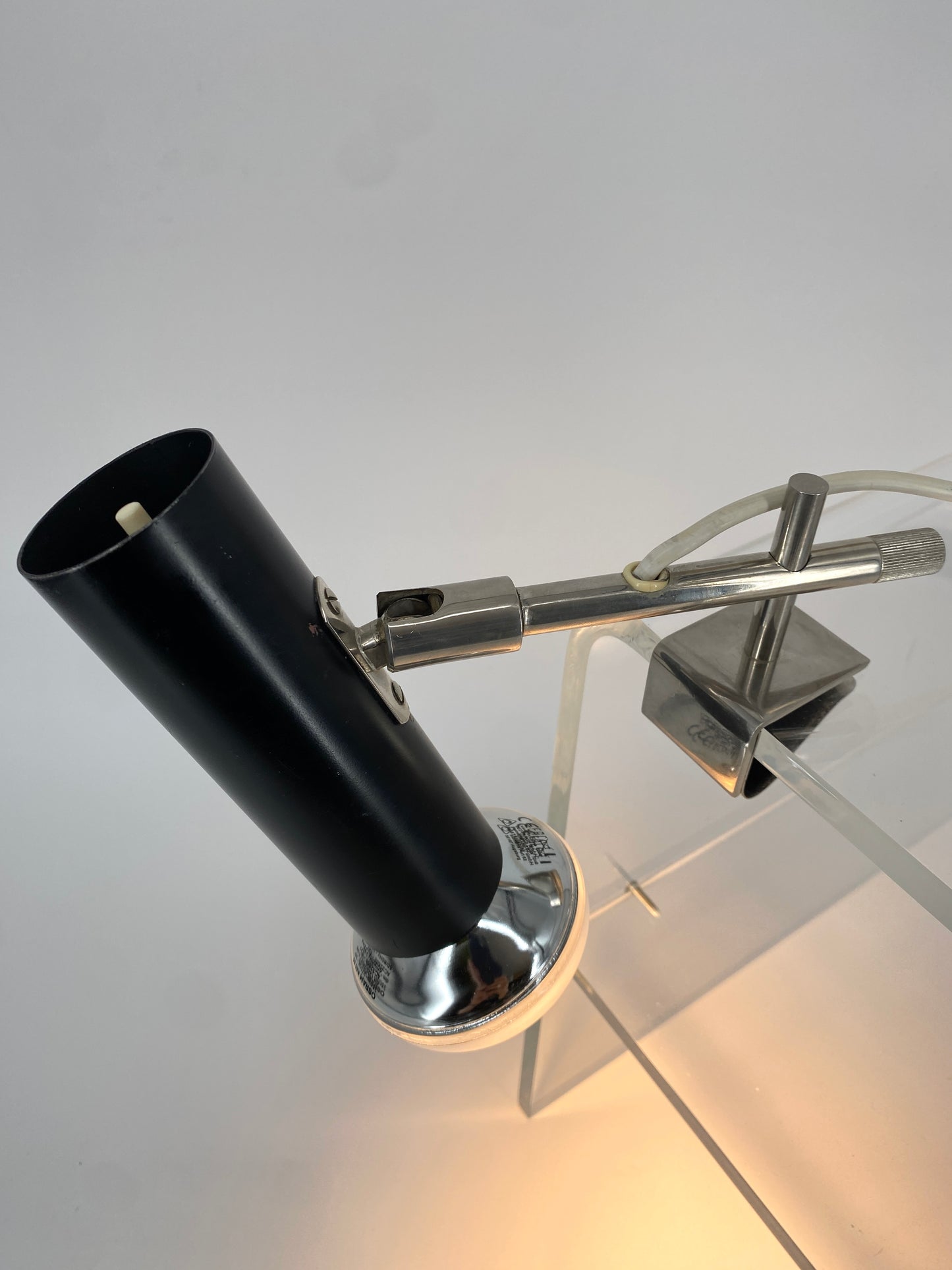 Klemmlampe im minimalistischen Design, von BEISL Leuchten, Deutschland 1970er