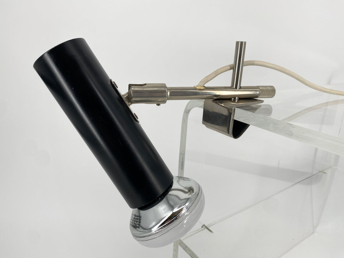 Klemmlampe im minimalistischen Design, von BEISL Leuchten, Deutschland 1970er