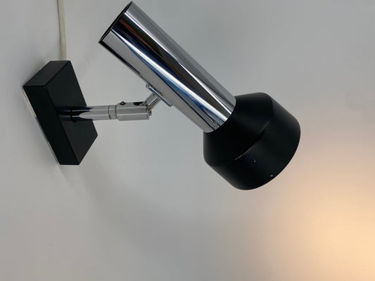 Wandlampe verchrohmt im Space Age / Minimal Design, Deutschland 1970er