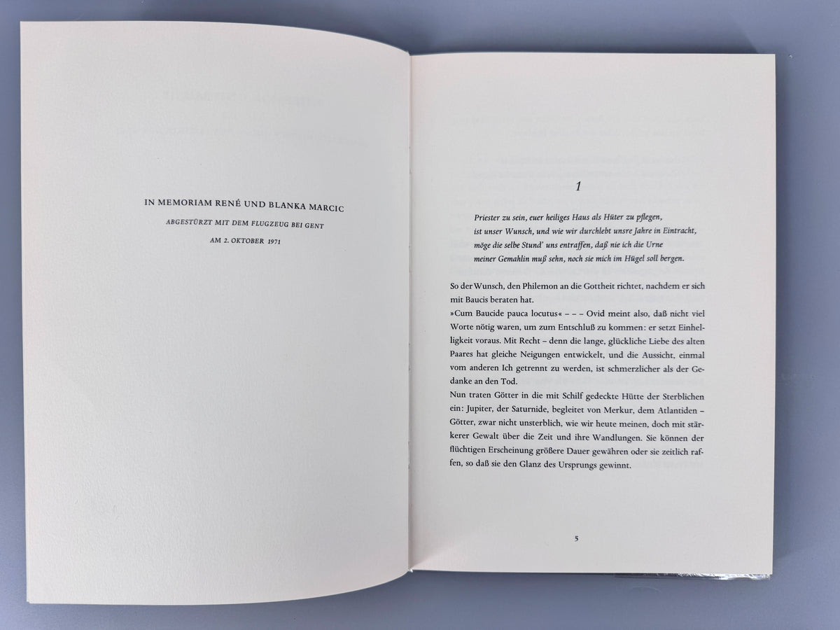 Ernst Jünger - Philemon und Baucis. Der Tod in der mythischen und in der technischen Welt. Mit Siebdrucken nach Gouachen von HAP Grieshaber
