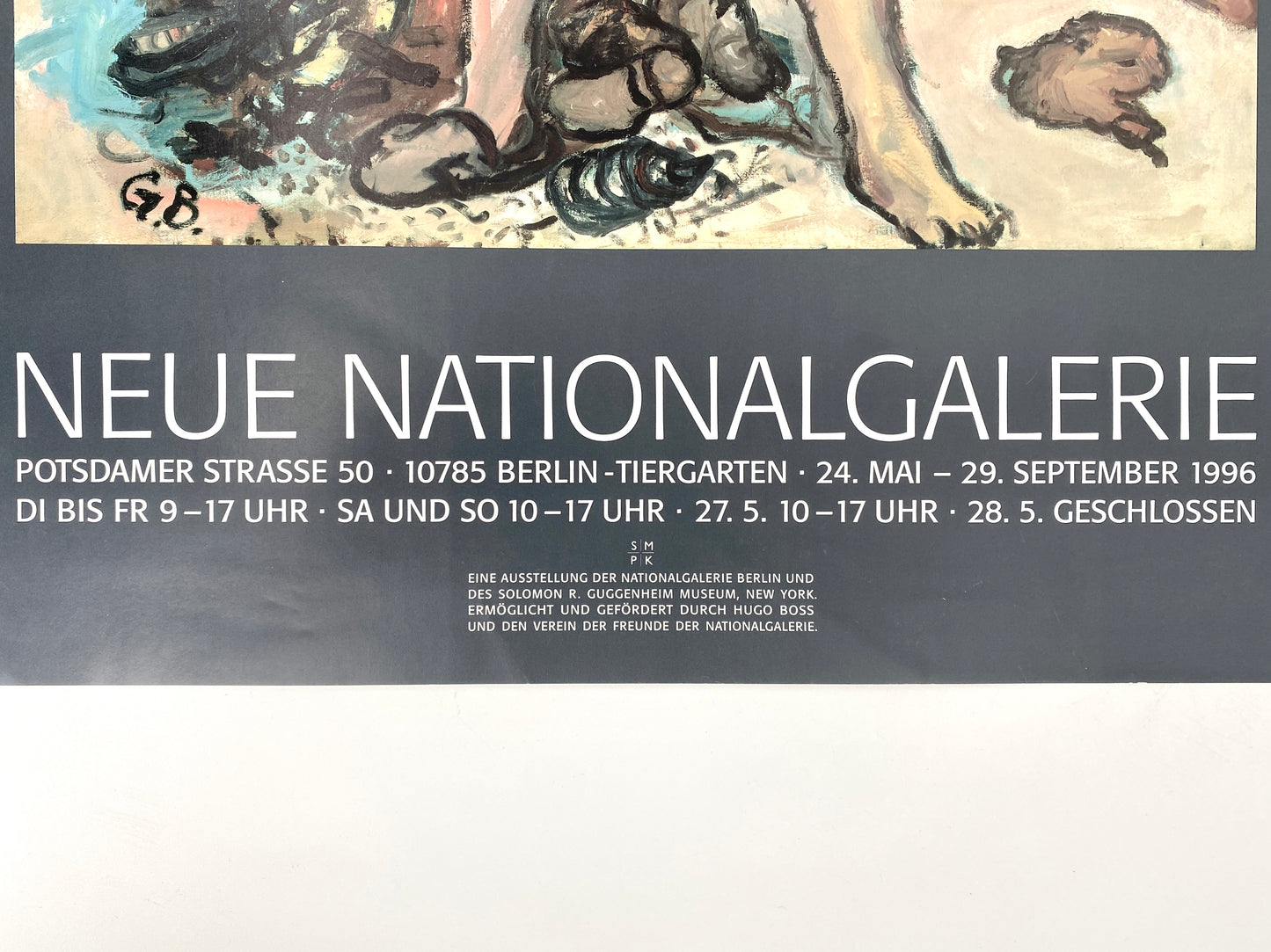 Georg Baselitz - Ausstellungsplakat, Retrospektive Neue Nationalgalerie Berlin 1996