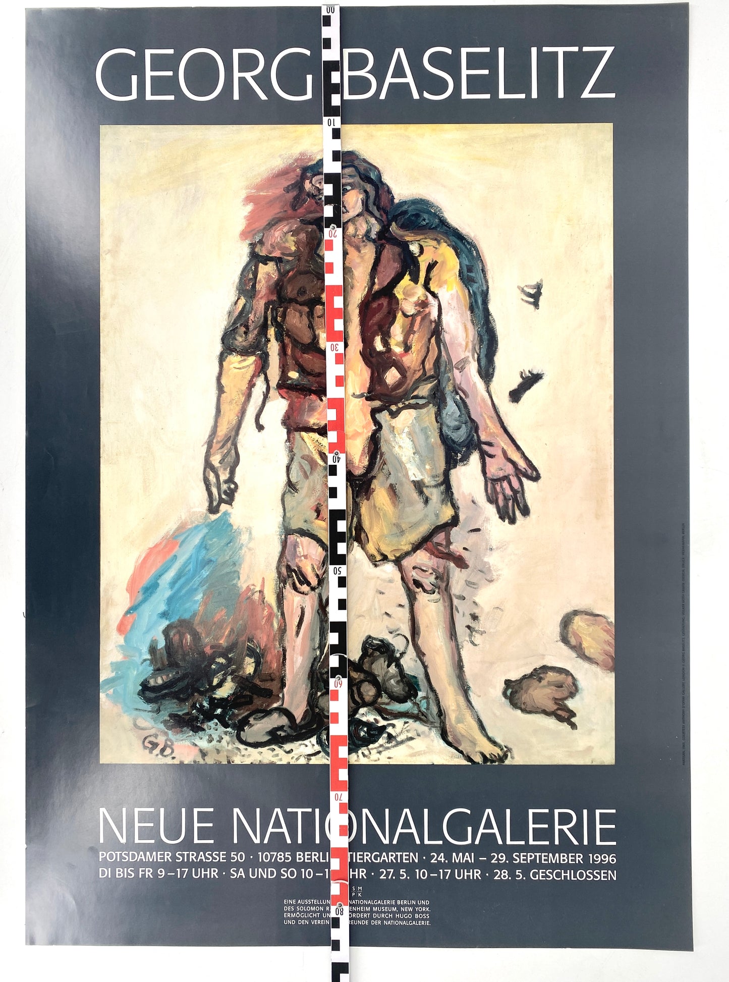Georg Baselitz - Ausstellungsplakat, Retrospektive Neue Nationalgalerie Berlin 1996