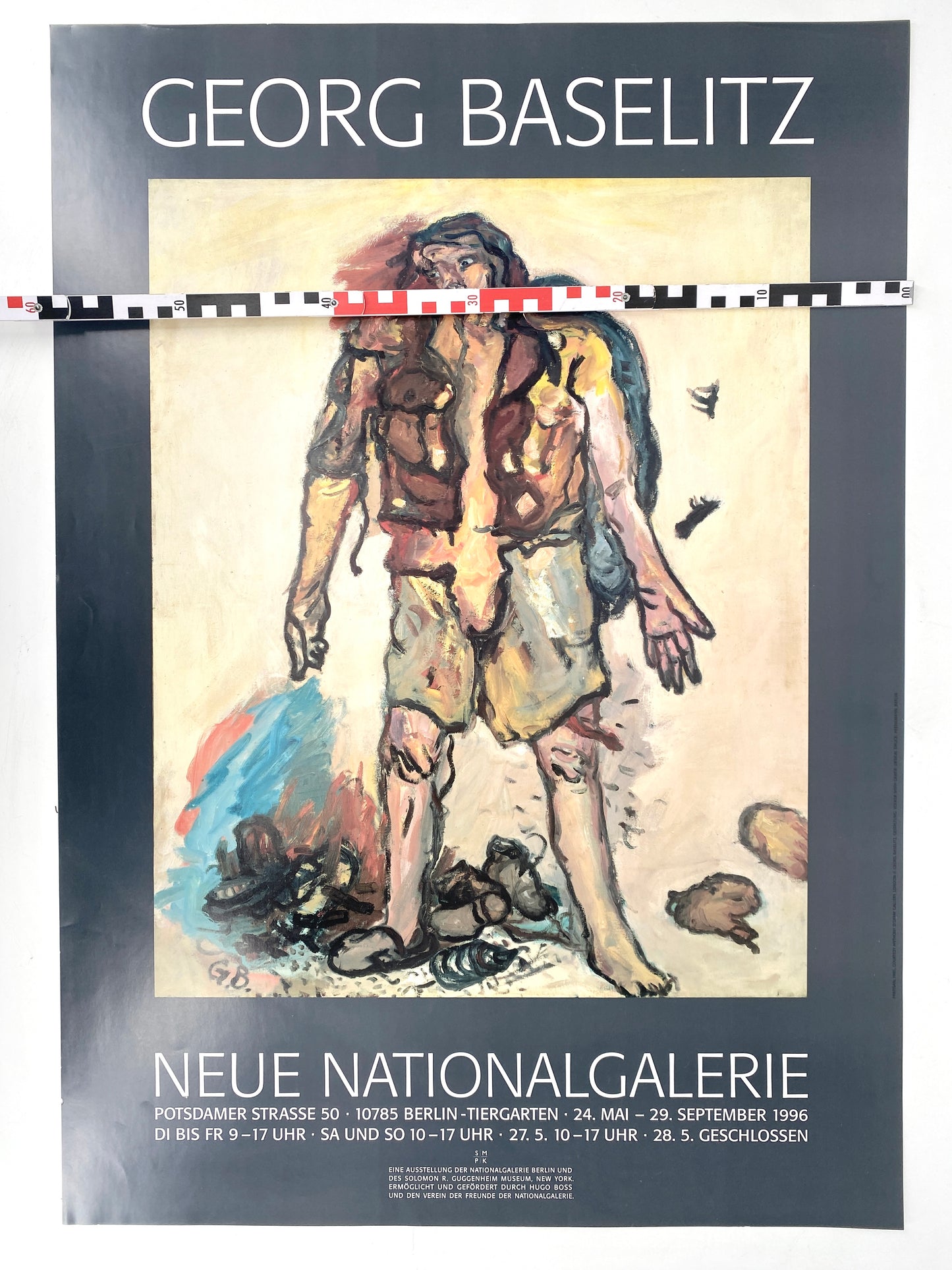 Georg Baselitz - Ausstellungsplakat, Retrospektive Neue Nationalgalerie Berlin 1996
