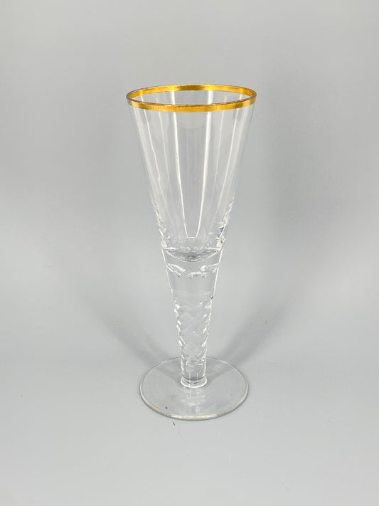 Antikes Pokalglas von Arthur Gerlach für die Glaskunstfabrik Josephinenhütte