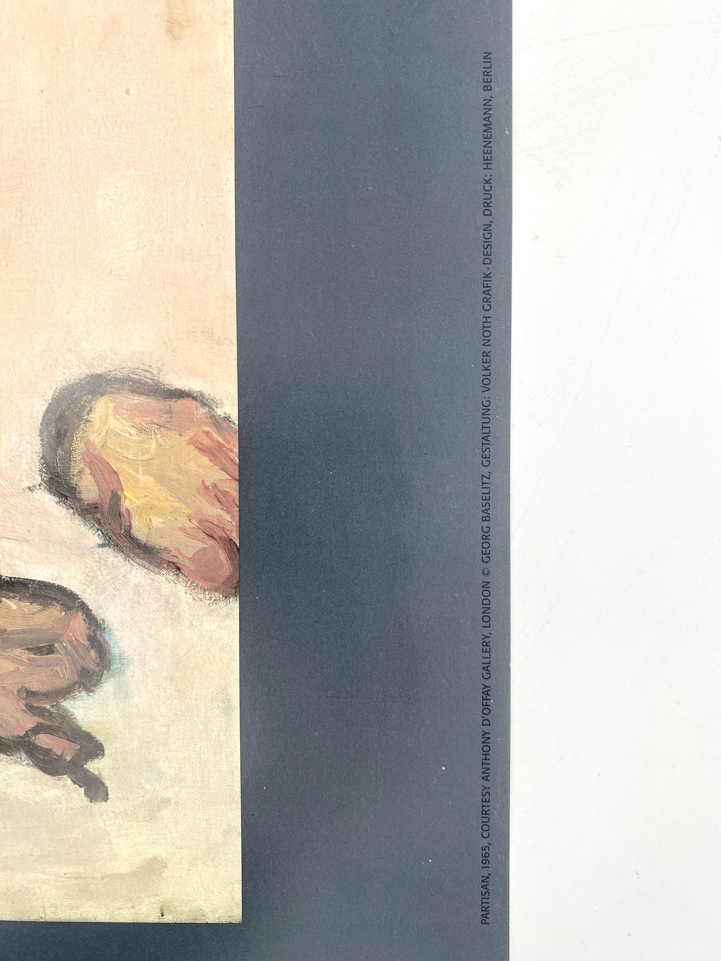 Georg Baselitz - Ausstellungsplakat, Retrospektive Neue Nationalgalerie Berlin 1996