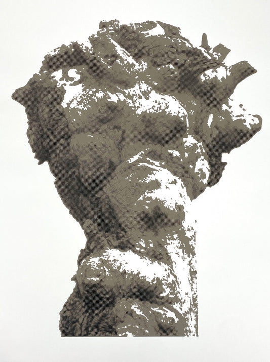 Siebdruck auf Büttenpapier von Ernst Jörg Kruttschnitt, Bonn 80er
