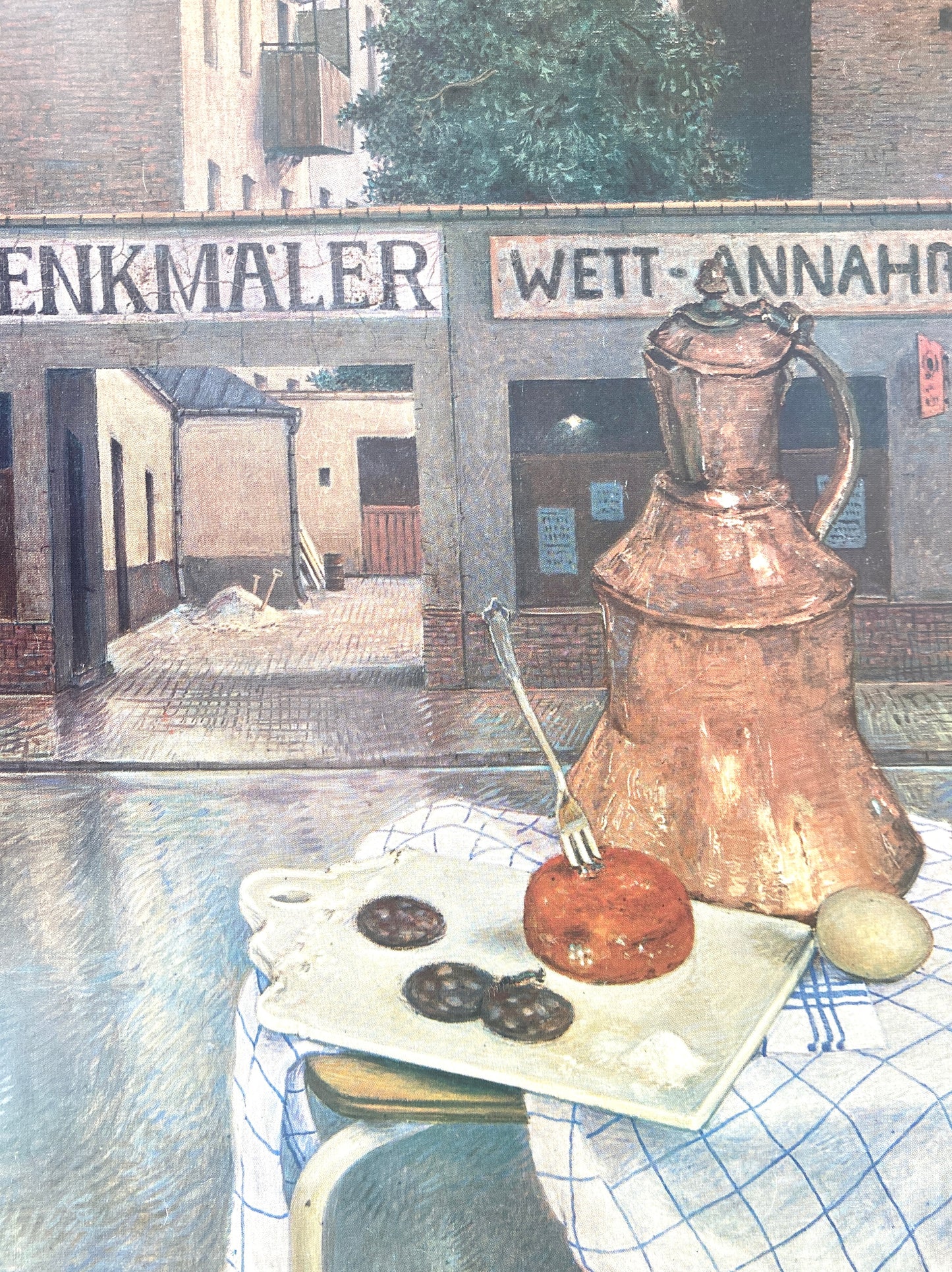 Manfred Bluth - Kreuzberger Stilleben. Kunstdruck der Edition Ladengalerie, Berlin.