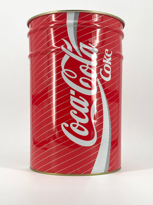 Eimer in Form von einer Coca Cola Dose, ursprünglich Sitzhocker, 90er