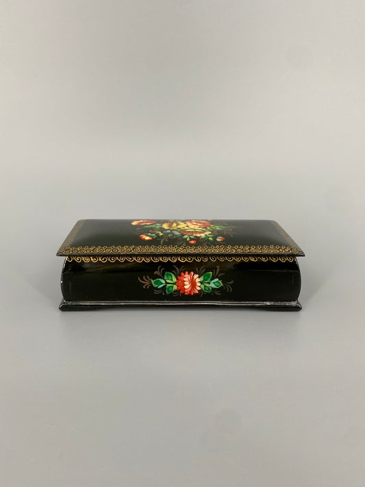 handbemalte Lackdose, Russland, 20. Jh.