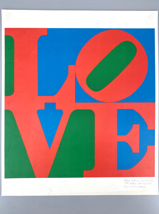 Robert Indiana - Love. Grün, Rot, Blau. Hochwertige Reproduktion