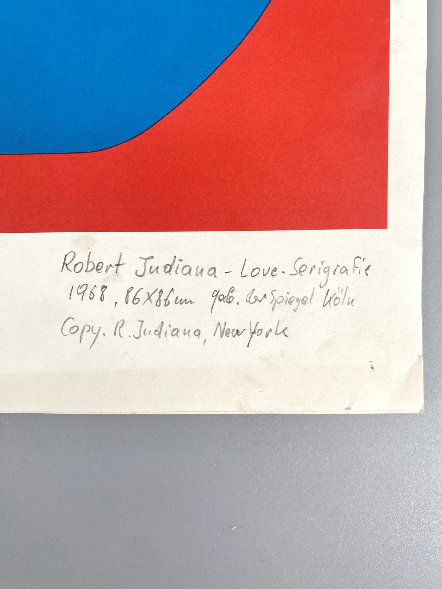 Robert Indiana - Love. Grün, Rot, Blau. Hochwertige Reproduktion