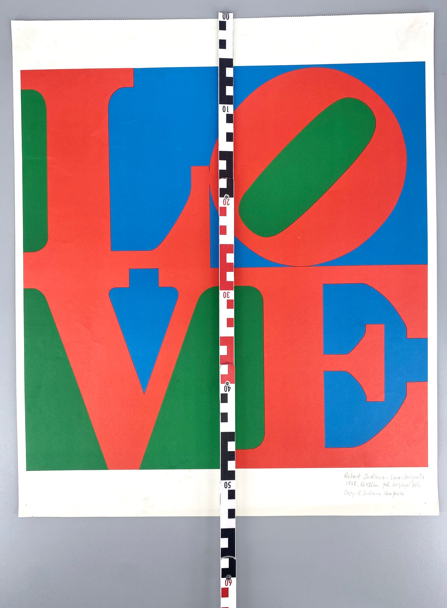 Robert Indiana - Love. Grün, Rot, Blau. Hochwertige Reproduktion